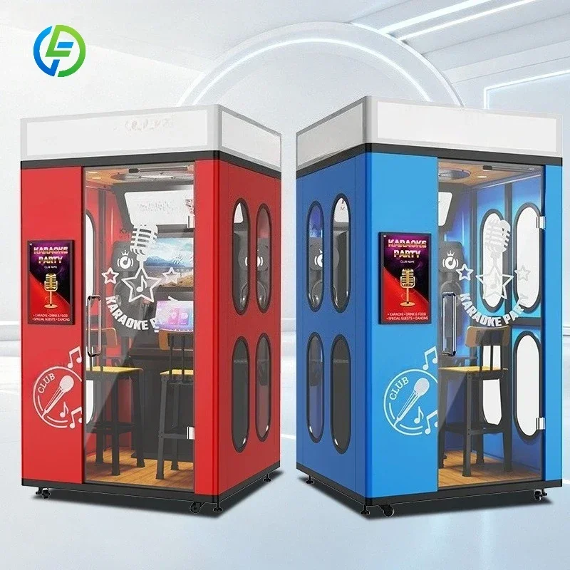 FL Customized Coin and Card Operated Karaoke Vending Machine Self-service Singing Kiosk For Shopping Center Lobby