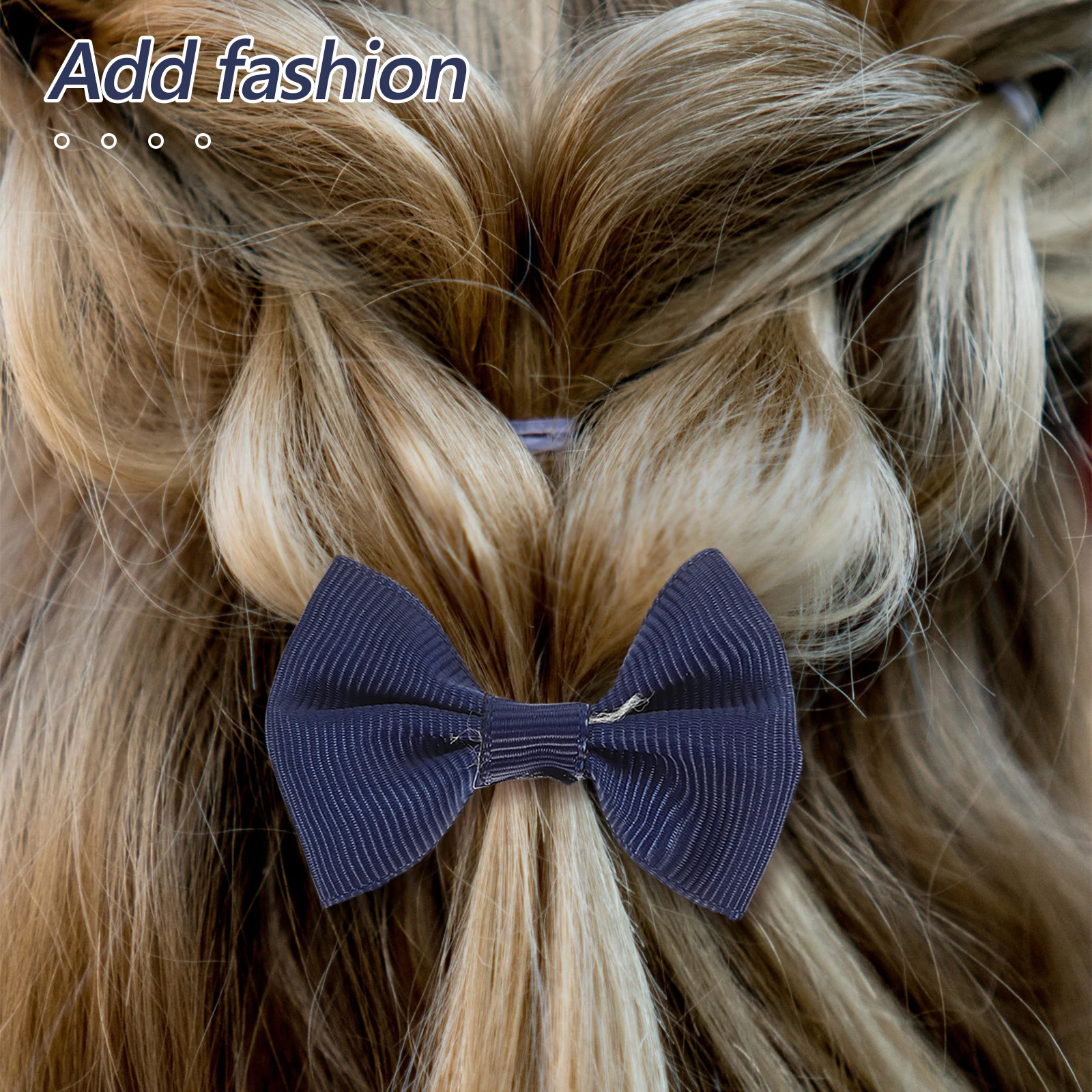 

Hairpin Hairband Set Girls Accessories Ponytail Holders Headband Clip Blue Color Daily Wear Birthday Party Gifts Kids Hair