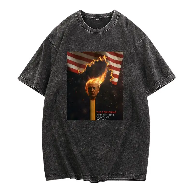 

Retro Aesthetic "Political Statement" Washed Tee