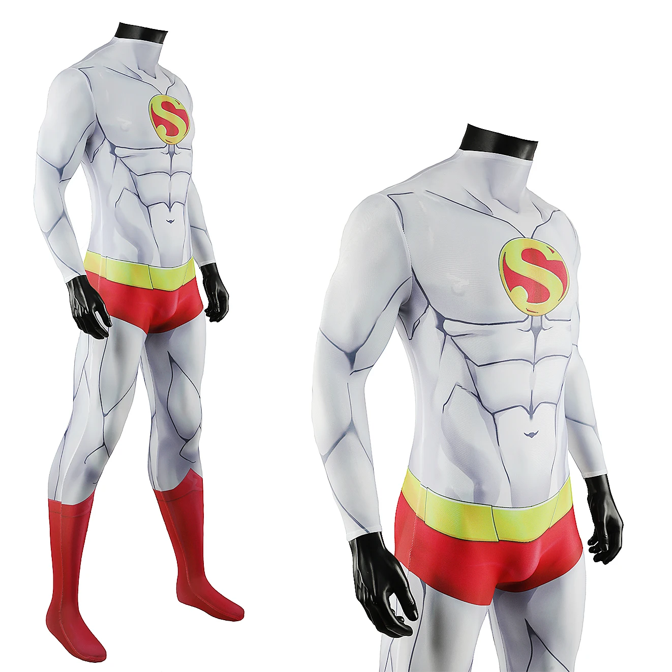 Trajes Zentai de Cosplay de superhéroes japoneses, monos de Spandex con estampado 3D, Mono de superhéroe, disfraz de Halloween, atuendo