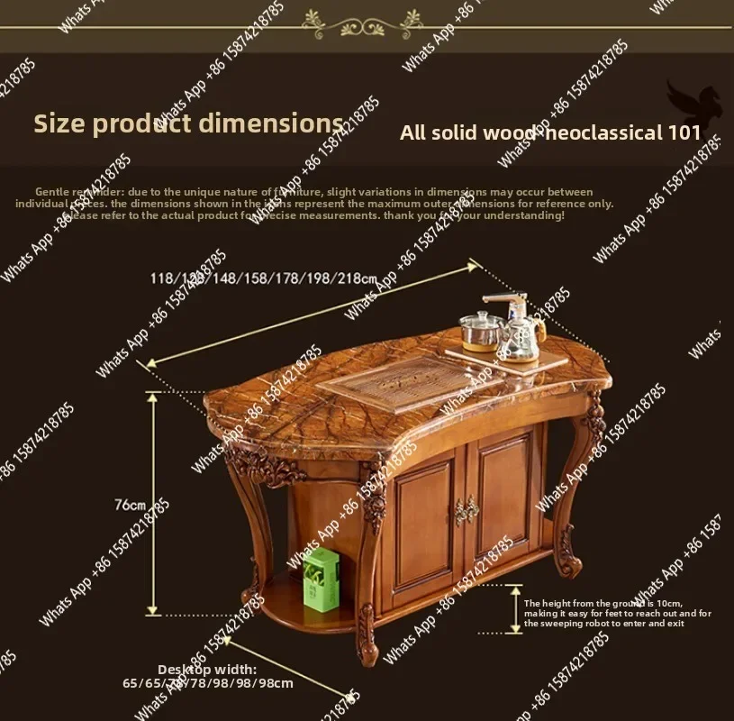 

YX Европейский чайный столик Мраморный чайный столик из массива дерева и комбинация стульев для дома, балкона, офиса, клуба, американский чайный столик кунг-фу