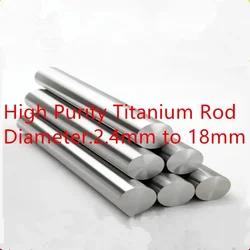 Old titanium rod high purity titanium bars dia 2.4mm - 20mm metal rod polished electrode titanium stick specification customized