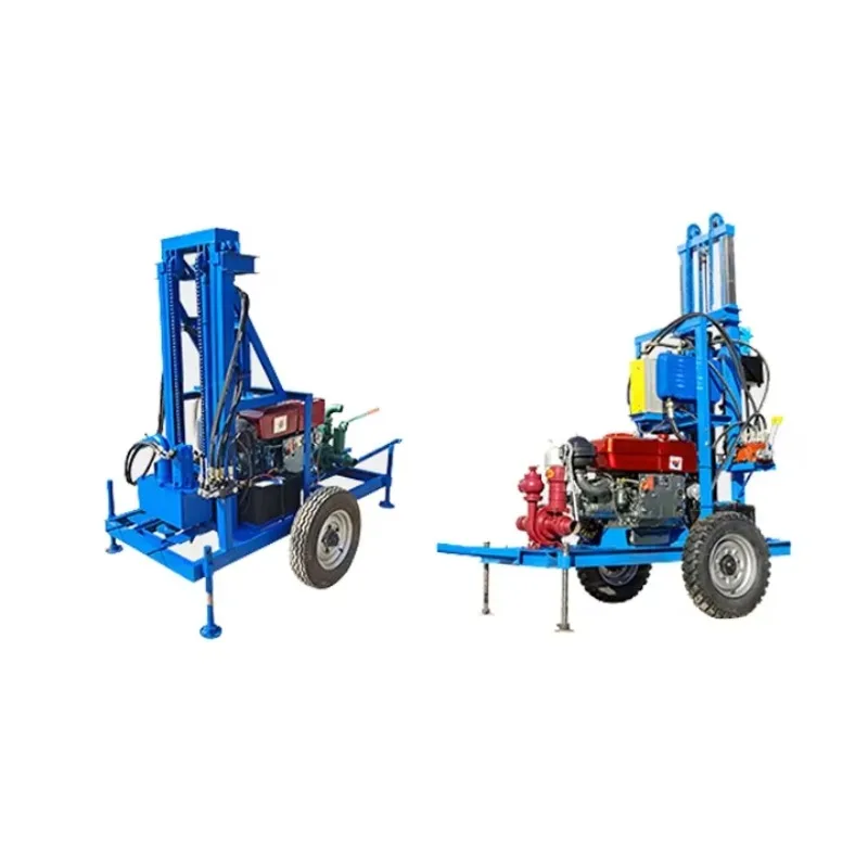 

150m Portable Water Well Drilling Rig Machine 500m Household Small Diesel Rigs Machinery High Efficiency for Farm Irrigation