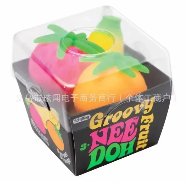 

Fruit NeeDoh Squishy Toy 3PCS Banana Orange Strawberry Slow Rising Anxiety Relief Stress Relief Relaxing Accessory In Stock Gift