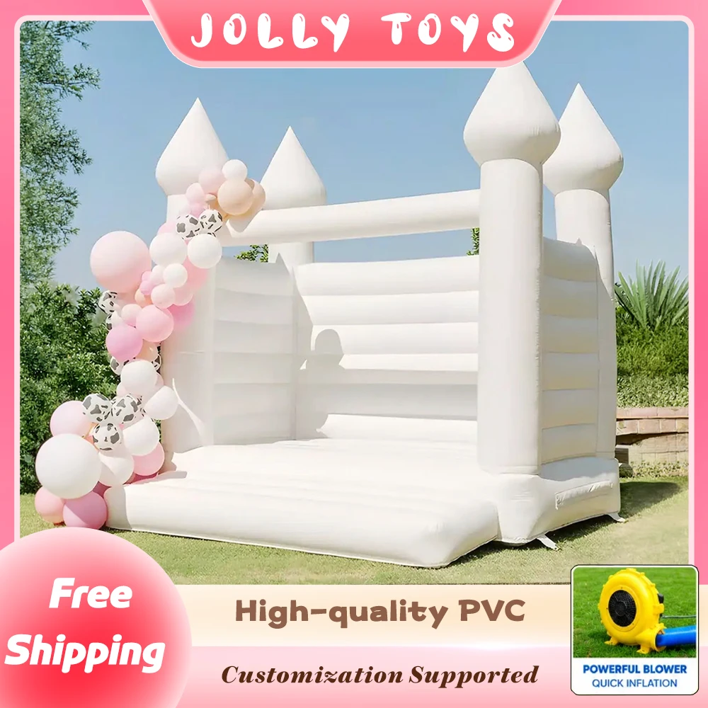 Kids Outdoor Air Quality - Castillo Inflable Blanco de PVC de