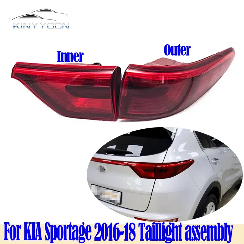 For KIA Sportage 2016 2017 2018 Rear Light Tail Light Tail Lamp Taillight Taillamp Lantern Brack Back Backup light 