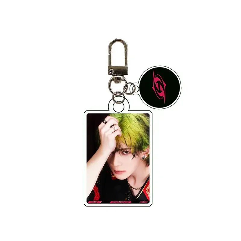 Popular Korean Boy Group Hongjoong Wooyoung Jongho Keyrings Car Decoration Star with Standing Brand Acrylic Keychain Pendant