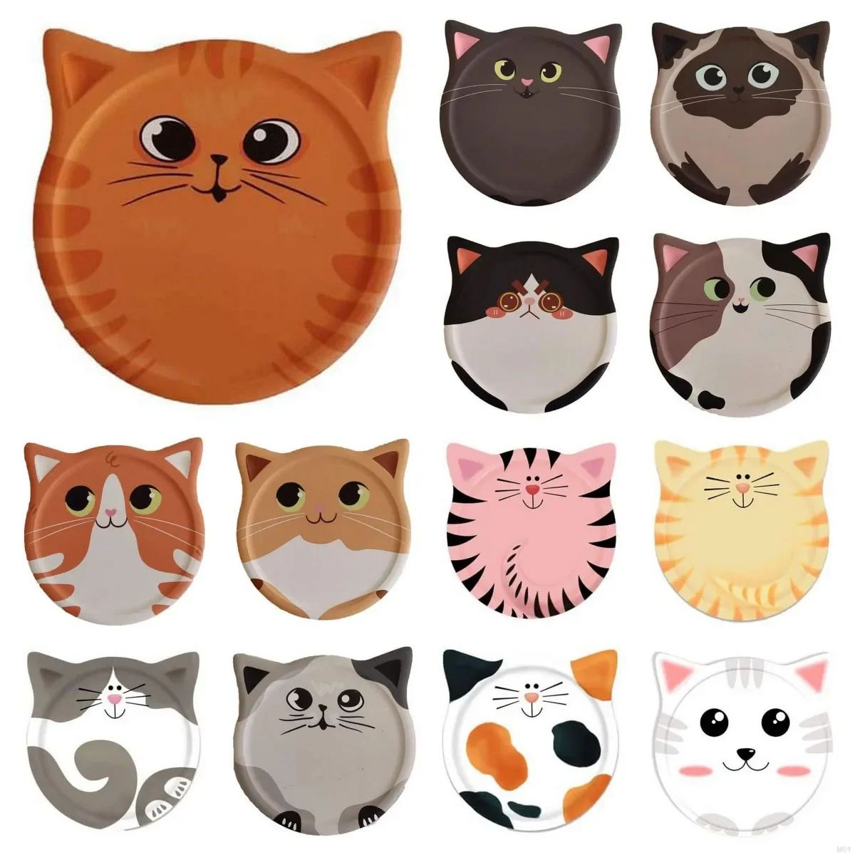 Non-slip Cat Shaped Wooden Cup Mat Holder Coffee Tea Drinks Cartoon Coaster Hot Drink Stand Kitchen Insulated Pad Accessories