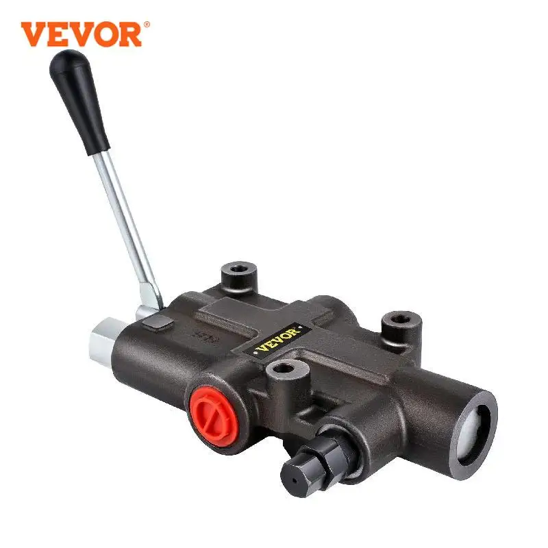 VEVOR Hydraulic Directional Control Valve 1 Spool Hydraulic Spool Valve 21 GPM Hydraulic Loader Valve 3625 PSI Control Valve