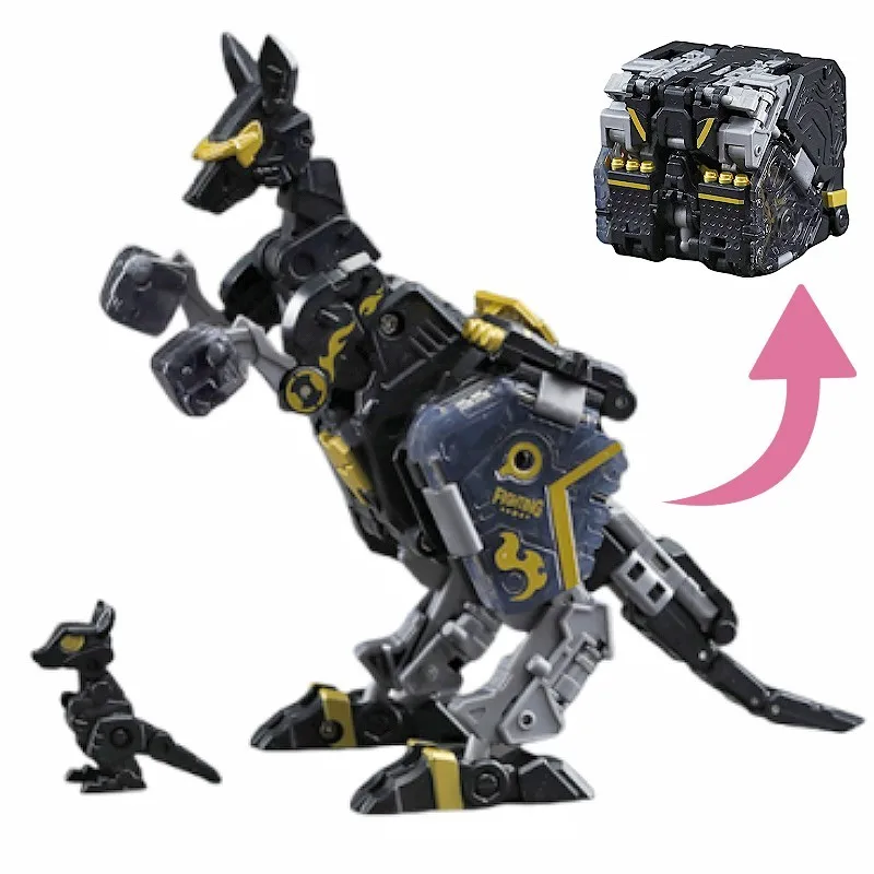 52toys Beastbox Bb-35rs Figure Steel Fist Black Kangaroo Exclusive Special Edition Metamorphic Toys Joint Movable Models Gifts