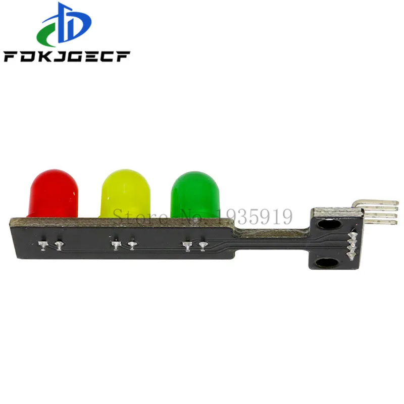 وحدة عرض LED لإشارة المرور صغيرة 5 فولت لـ Arduino أحمر أصفر أخضر 5 مللي متر LED RGB-إشارة المرور لنموذج نظام إشارة المرور
