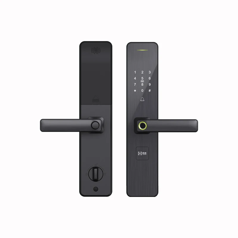 Wireless Control China Custom Biometric Fingerprint Tuya App Smart Door Lock With Doorbell