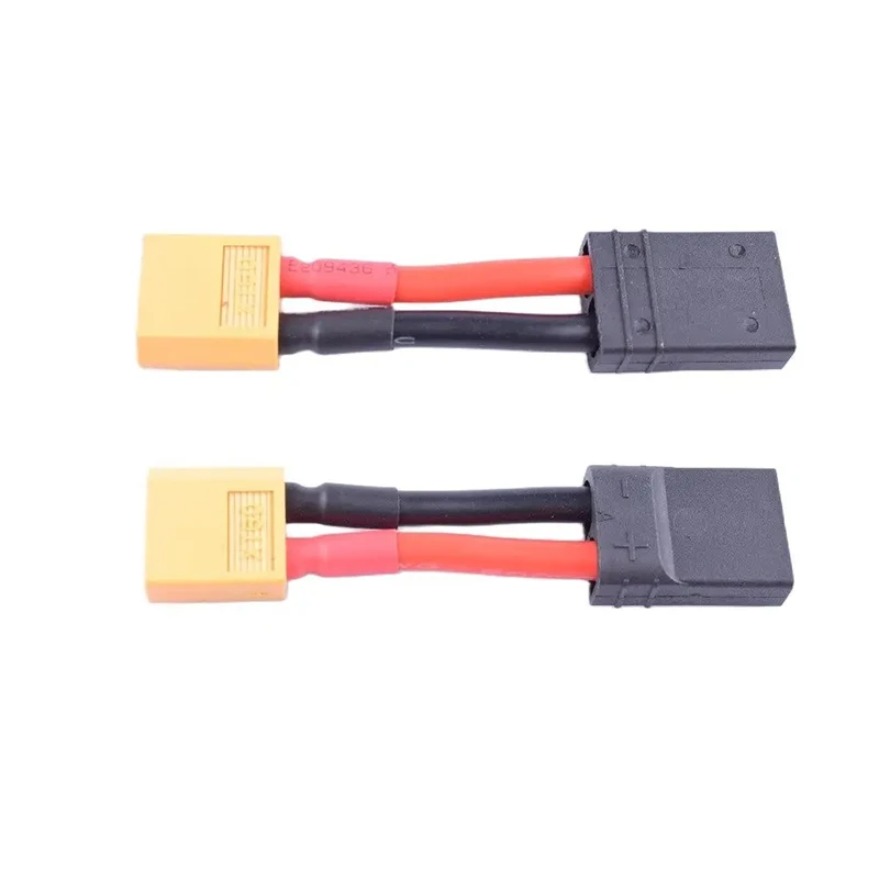 2 pcs Male XT60 To Female TRA(Traxxas) Adapter 14awg Battery Charging Cable 40mm