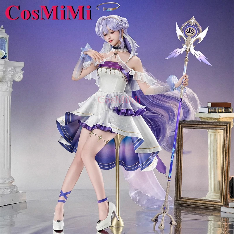 CosMiMi Game Honkai: Star Rail Robin Cosplay Costume Starry Night Gorgeous Elegant Dress Carnival Party Role Play Clothing S-XL