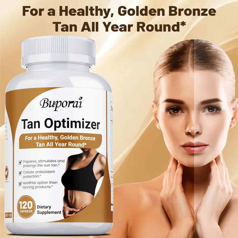 Tan Optimizer - Bronze Glow, Helps Achieve A Healthy, Keeps Skin Hydrated, Reduced Fine Lines, Enhances Elasticity, Skin Health