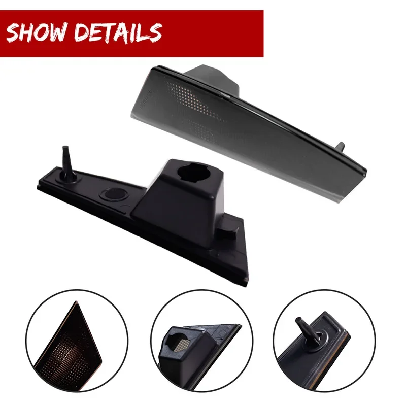 For 2008 2009 2010 2011 2012 Jeep Liberty Smoked Lens Front Fender Side Marker Light Cover Shells No Bulb/Socket Car Accessories