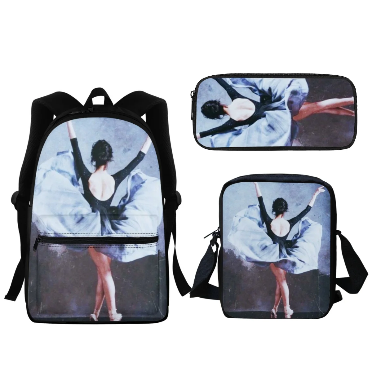 

Oil Painting Ballet Print Fashion Backpack Large Capacity Boy Girls Children Back To School BookBags Schoolbags Art Student Gift