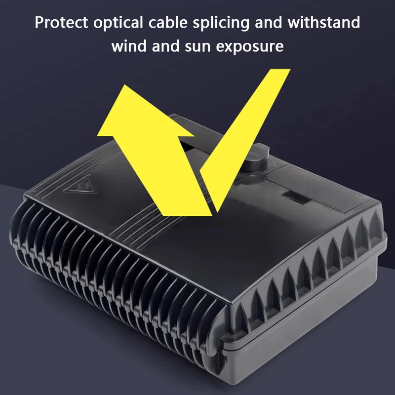 8 core Fiber Optic Distribution Box uncut cable port Outdoor 1:8 splitter nap box Cassette Distribution Box