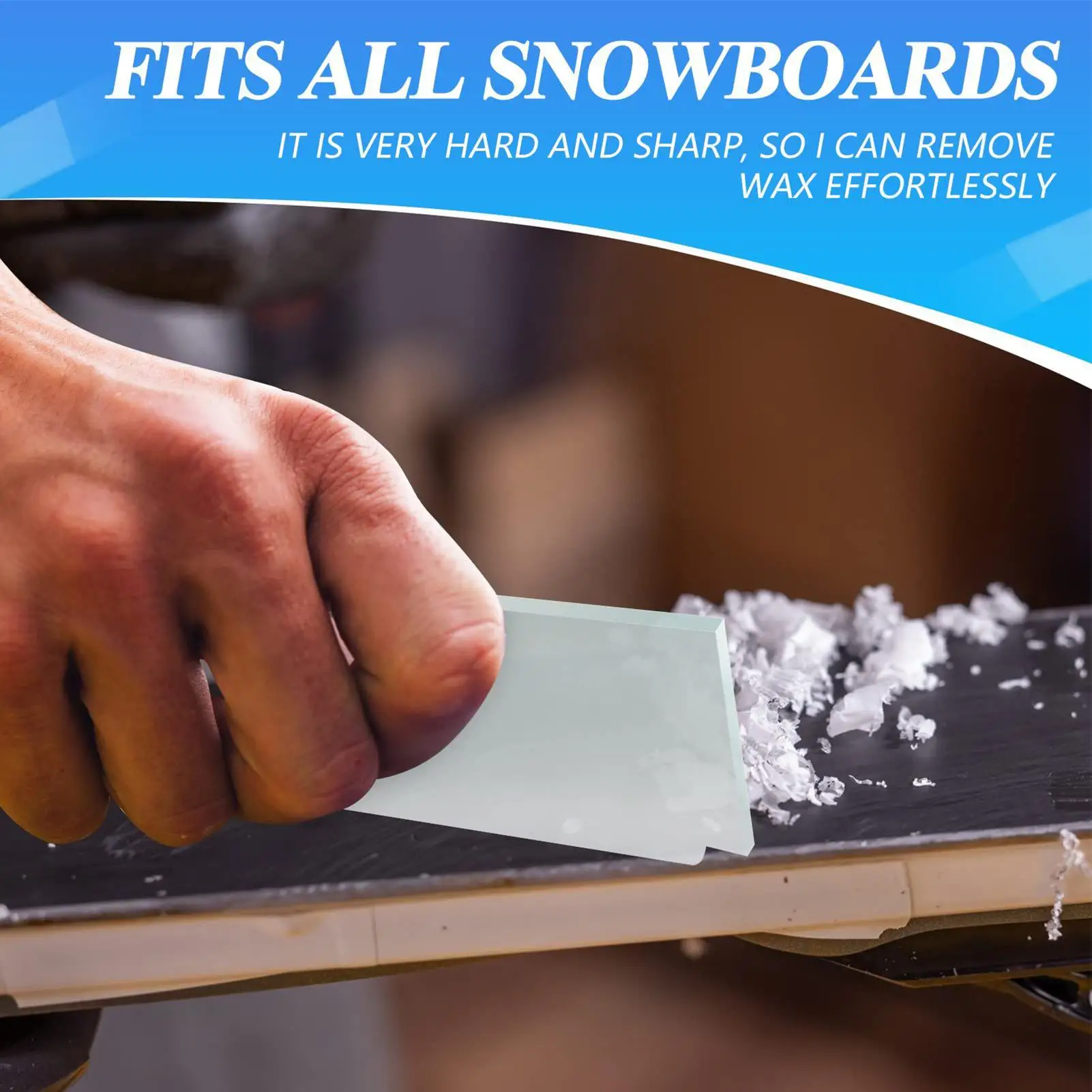 Professional Ski Snowboard Wax Scraper High-Hardness Steel Edge Maintenance Tool For Smooth Glide & Easy Repair, Maintenance