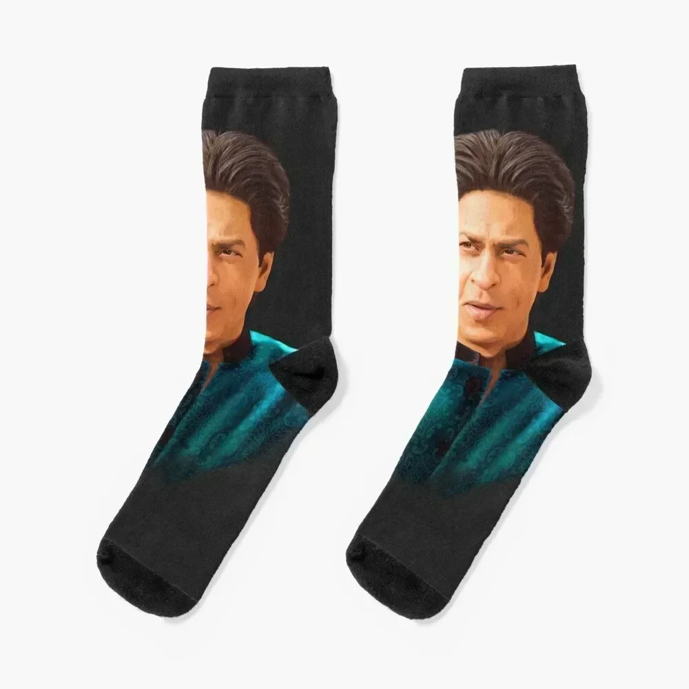 

Shah Rukh Khan Digital Painting Socks Non-slip anti slip football cartoon Women Socks Men's