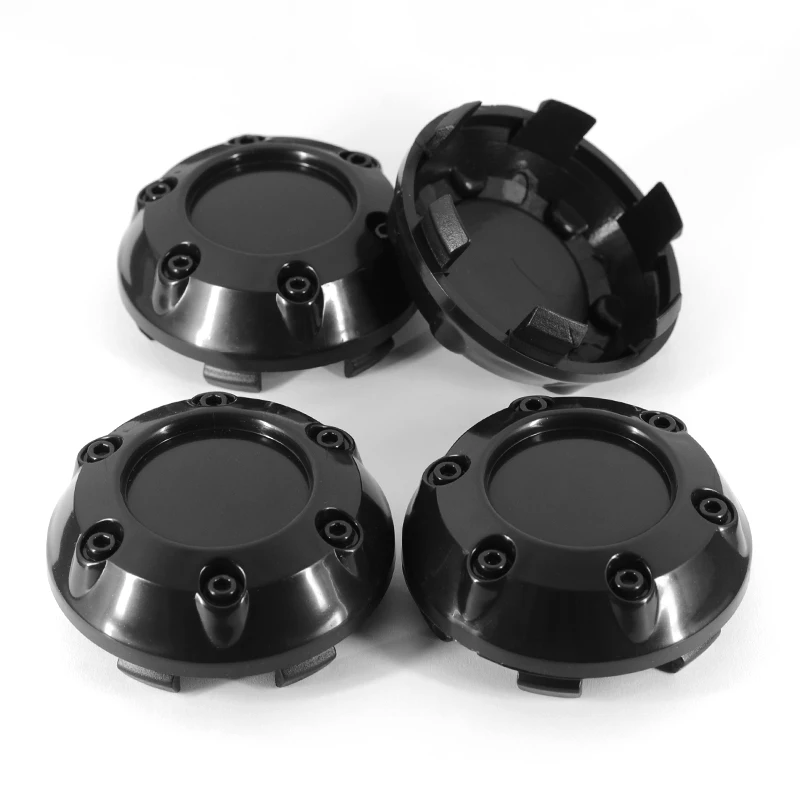 4pcs/lot 68mm 62mm Inner Car Wheel Center Cap Hub Cover Rim Hub Disc ABS Black Chrome