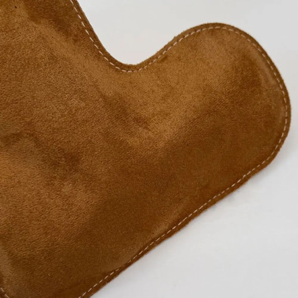 Niedliche Wildleder-Umhängetasche im koreanischen Stil, flauschige Lammwolle, Weihnachtssocke, Tasche, Geldbörse, Geldbörse, lässige Lammfell-Tasche für Damen