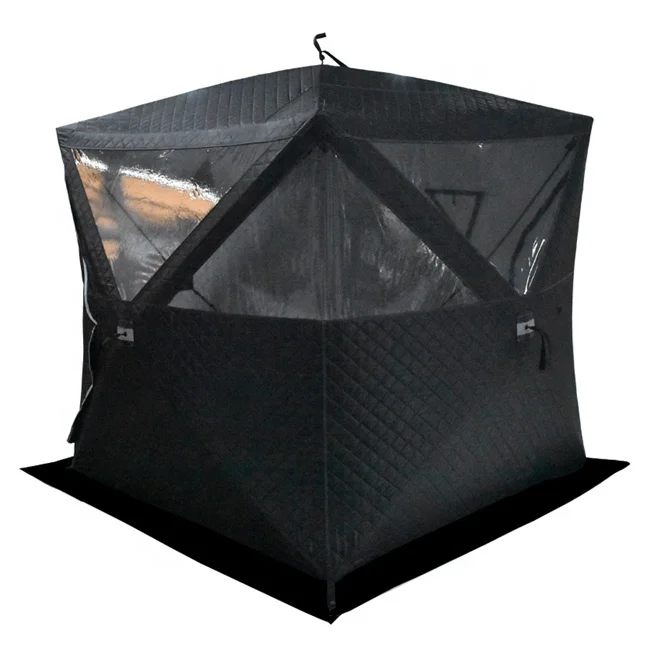 1-2 People Collapsable Tente Pop-up Plus Cotton Thickening Fishing Cabin Tent Ice Warm and Cold Sauna Portable Sauna Tent