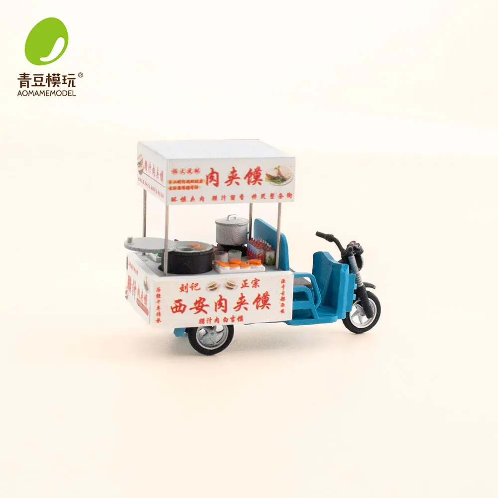1/64 Night market s Model Kit-High Precision 3D Printed Resin Miniature Food Stall for Model Diorama Model DIY Scene Collectible view 2