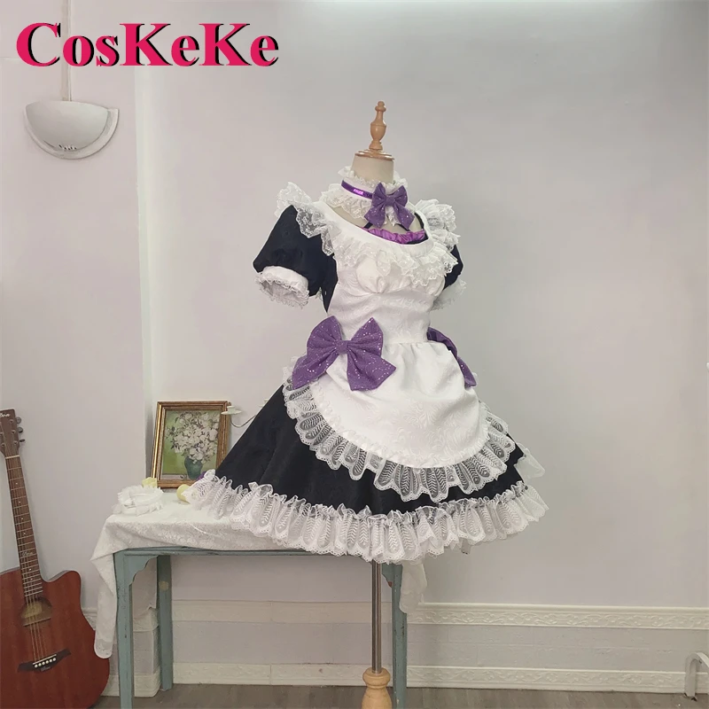 CosKeKe Nishik37Maki Cosplay Costume, Anime, LoveLive, Magnifique, Élégant, Doux, Maid fur s, Halloween, Carnaval, Py Play Clothing