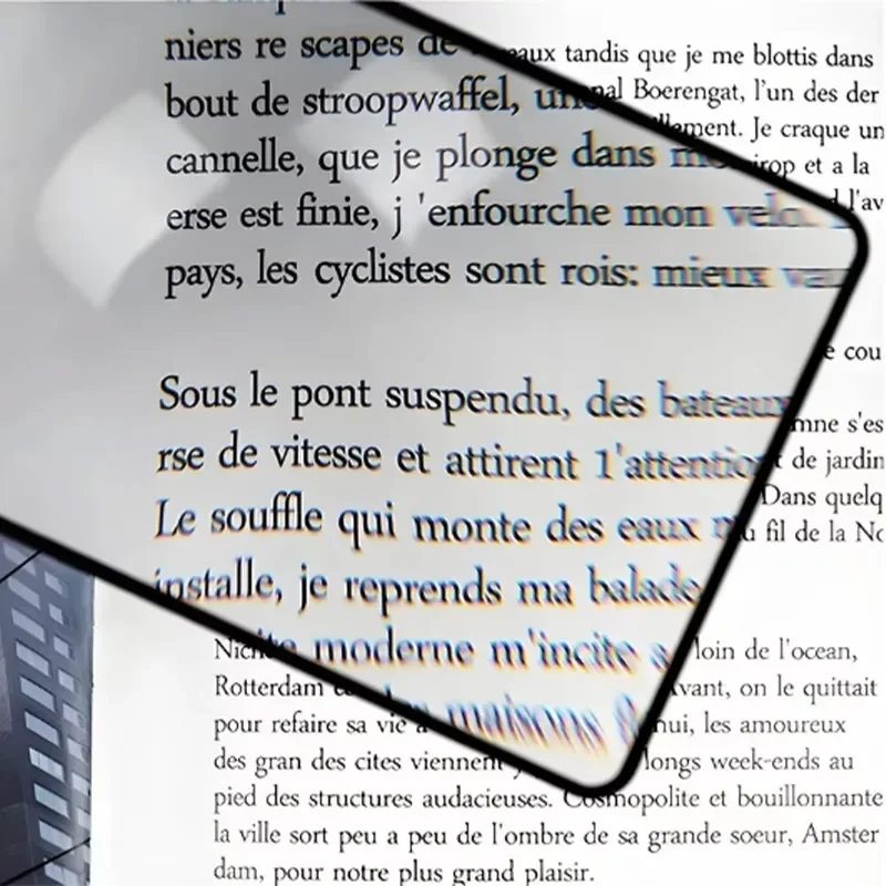 Full Page Large Sheet Magnifier Magnifying Glass Reading Aid Glass Page Magnifying Lens Reading Magnifier Magnifying Glass view 5