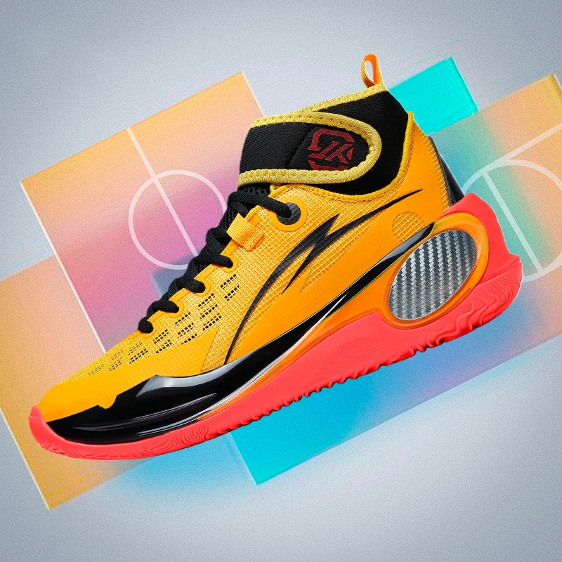 

2025 New Couples Basketball Shoes Breathable Basketball Boots Shock-Absorbant Outdoor Sneakers Non Slip High-Top Sports Shoes