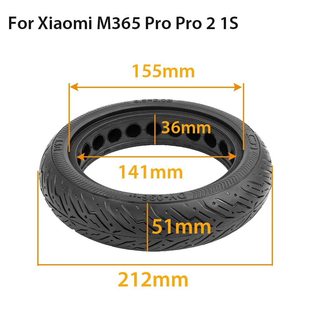 

8.5 Inch Honeycomb Tire for Xiaomi M365 Pro 1S Pro2 MI3 Electric Scooter Shock-absorbing Explosion-proof Tyre 8.5'' Wheel