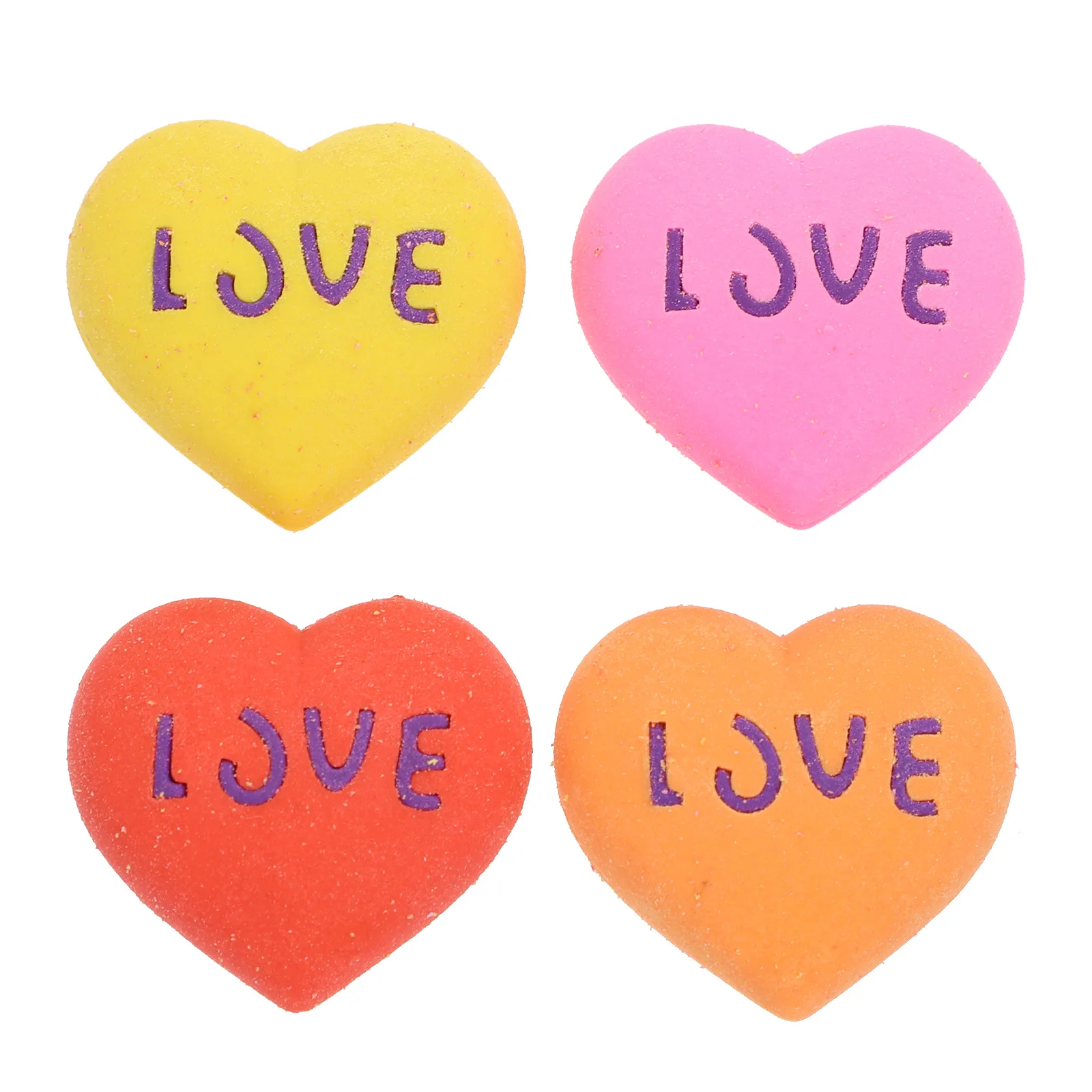 

15Pcs Cute Heart Shape Eraser Exquisite Craftsmanship for Learning Writing Drawing Tool Study Accessory Party Favors