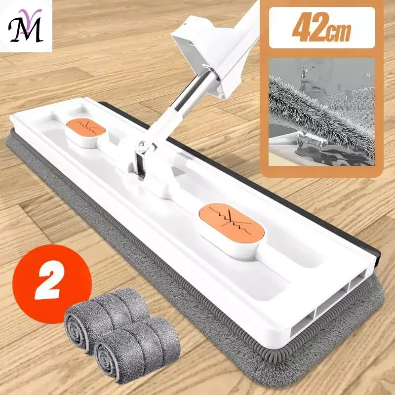 2024 New style large flat mop 360°Rotating Self-contained Dewatering Scraper mop For Home Hardwood Floor Deep Cleaning Mop