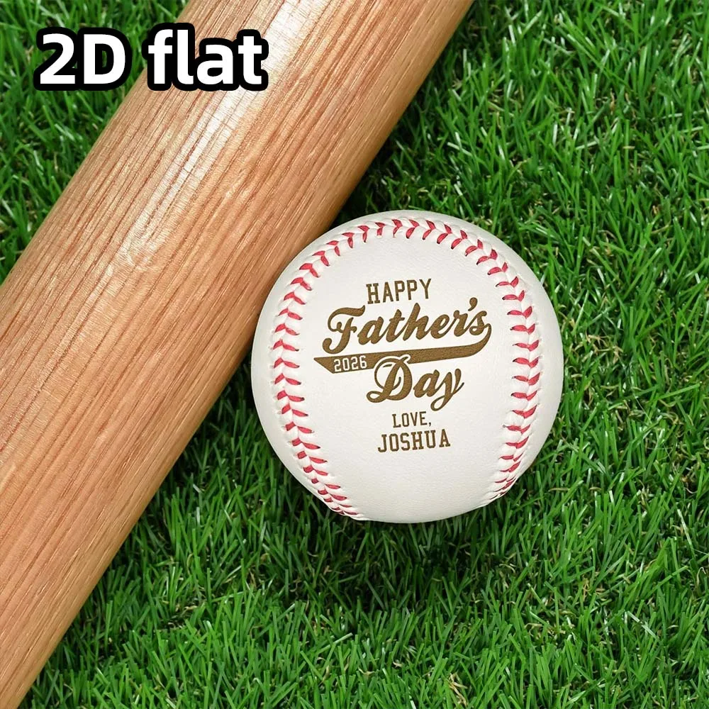 Customized Personalized Engraved Father's Day Baseball Gift for Dad, Thoughtful Present for Baseball Coach, Keepsake for Sports