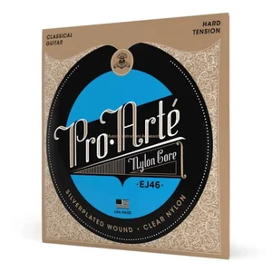 Classic silver plated guitar strings, nylon core, hard tension, rich in tone, first choice of music lovers, wounded, EJ46 10 Main Sales Nylon guitar rope - №4