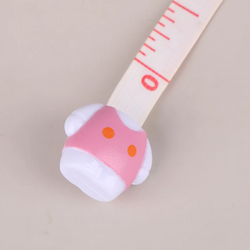 Hello Kitty Soft Ruler Body Measuring Ruler Cute Key Pendant Backpack Pendant Double-sided Ruler Retractable Sewing Tool Gift