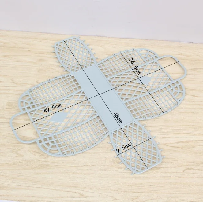 Detachable Shower Plastic Bath Bathroom Hollow Wash Storage Shopping Basket Home Storage Organization