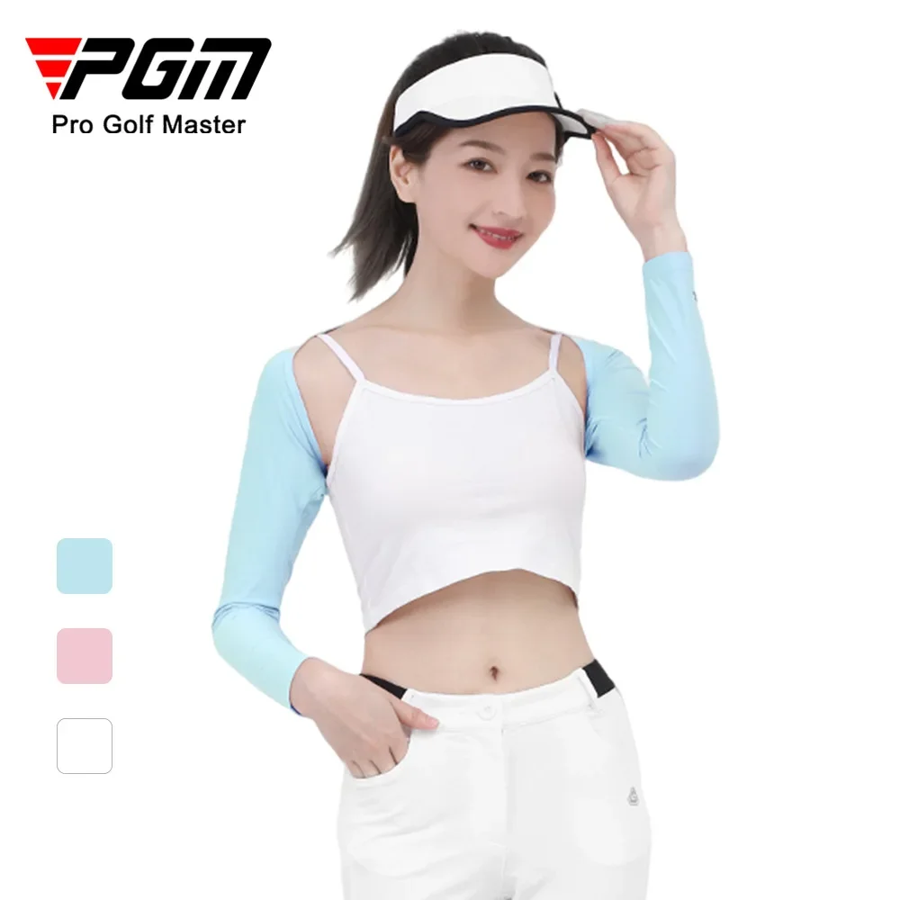 

PGM Arm Sleeves Golf Cooling Shawl Summer Sun Protection Women's Long-Sleeved Ice Silk Bottoming Shirt Anti-UV Sleeve PJ001