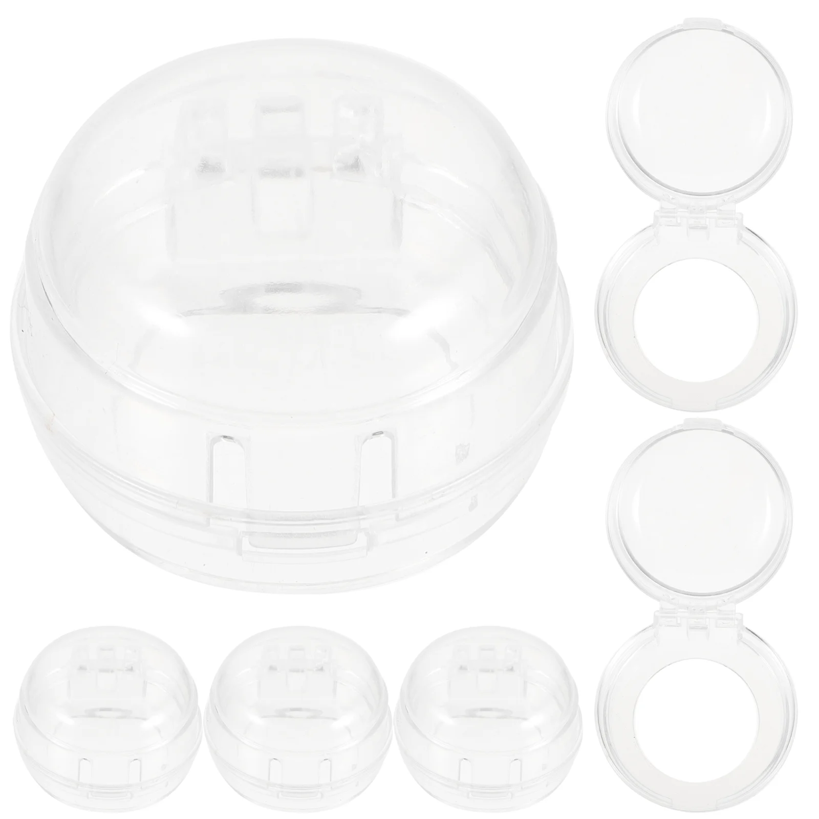 

6 Pcs Transparent Appliance Button Covers Child Safety Easy Install Fits Most Circular Buttons Household Appliances Lasting