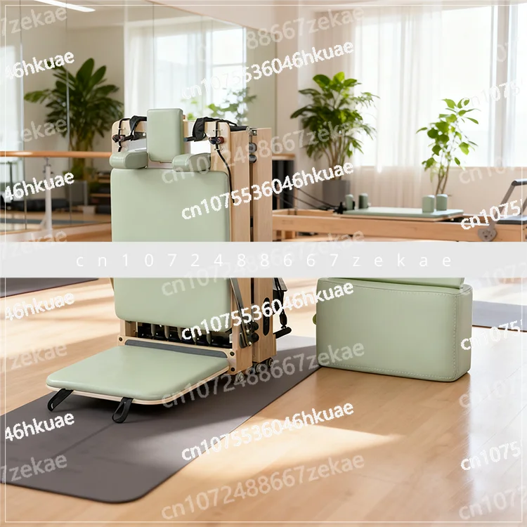 

Домашний фитнес портативный деревянный складной пилатес из бука пилатес-реформер кровать для пилатеса оборудование