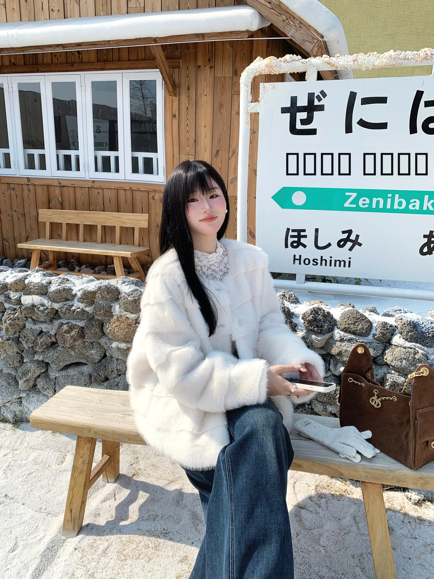 

Теплая женская шуба из искусственного меха под монгольскую овчину, экологичная, из искусственной норки, зимняя верхняя одежда в корейском стиле