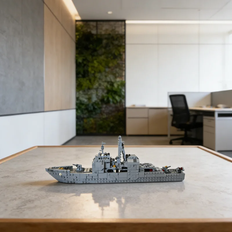 

675pcs MOC US Navy Cruiser USS Princeton CG59 Icons Model Building Blocks Creative Display Gift Collectible Decor Kids Premium