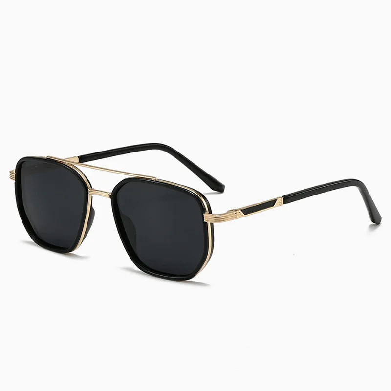 Polarized Designer Square Sunglasses Vintage Retro Frame Sun  display picture 2