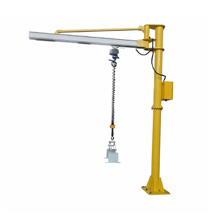 Electric Rotating 180/270/360 Degree Pillar Mounted Jib Crane