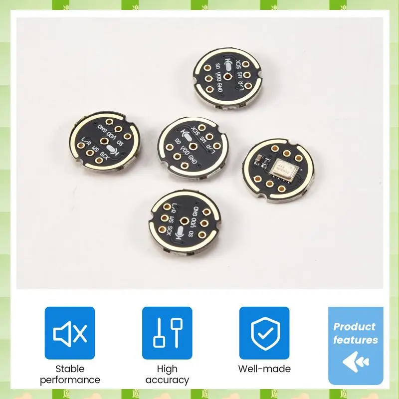 2025 5 pezzi INMP441 modulo microfono omnidirezionale MEMS supporto interfaccia I2S ad alta precisione a bassa potenza ESP32,5 pezzi INMP441 Omnid