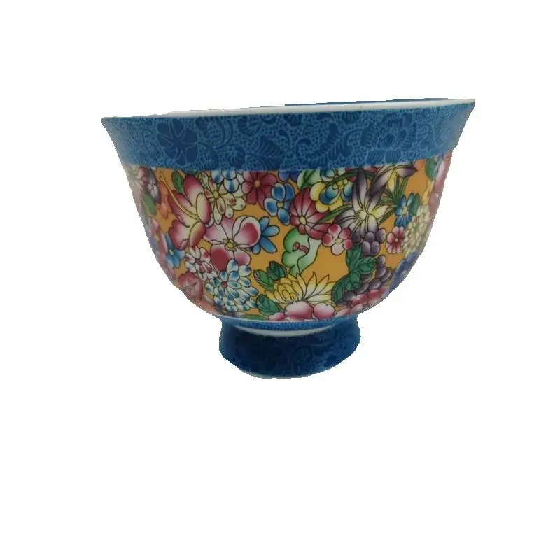 China Old Porcelain, Powder Enamel Bowl, Qianlong Imprint