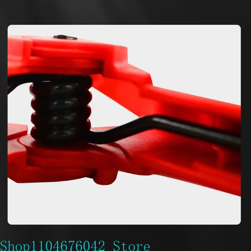 مشبك زنبركي عالي التحمل متعدد الوظائف، مقبض بلاستيكي قوي من النوع A مصمم هندسيًا لتحسين كفاءة النجارة