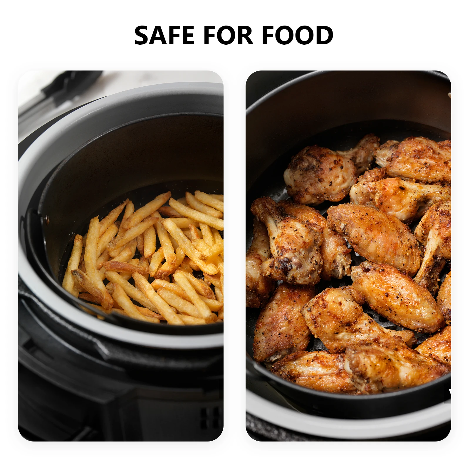 

4 pcs Heat Resistant Steamer Pads For Air Fryer Non-Stick Silicone Mats Reusable Kitchen Gadgets Air Fryer Accessories