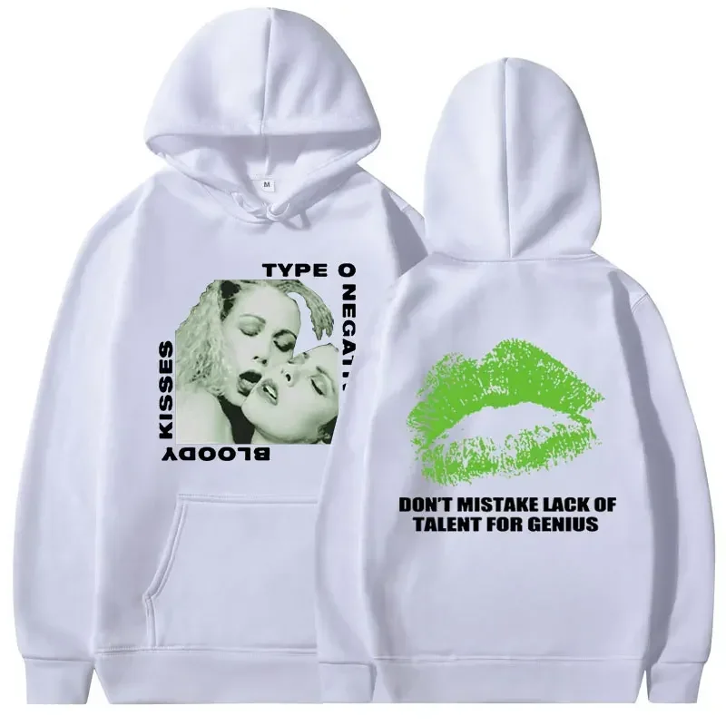 روك باند نوع O القبلات الدموية السلبية هوديس القوطية المعادن بيتر ستيل بلوزات الرجال خمر الهيب هوب البلوفرات المتضخم #3